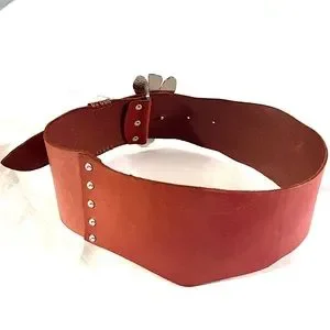 Anthropologie wide brown leather belt with a large silver zebra head buckle M Anthropologie | Accessories | New Anthropologie Zebra Head  main image 2